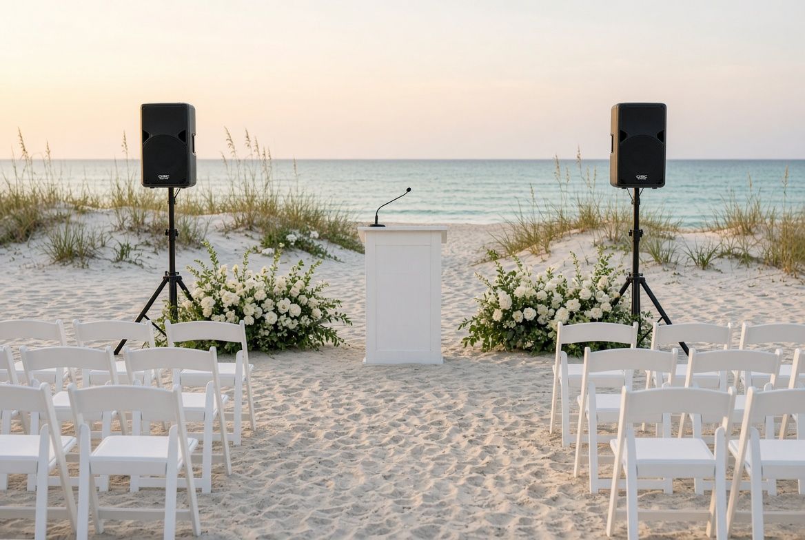 AV packages for weddings, beautifully run